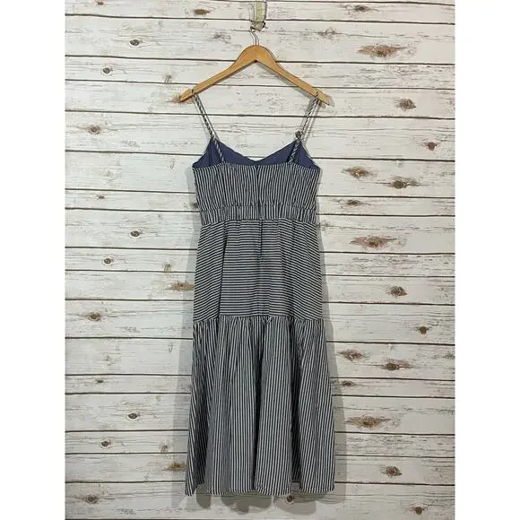 NWT Lush Navy Stripe Midi Dress - Medium - Picture 10 of 10